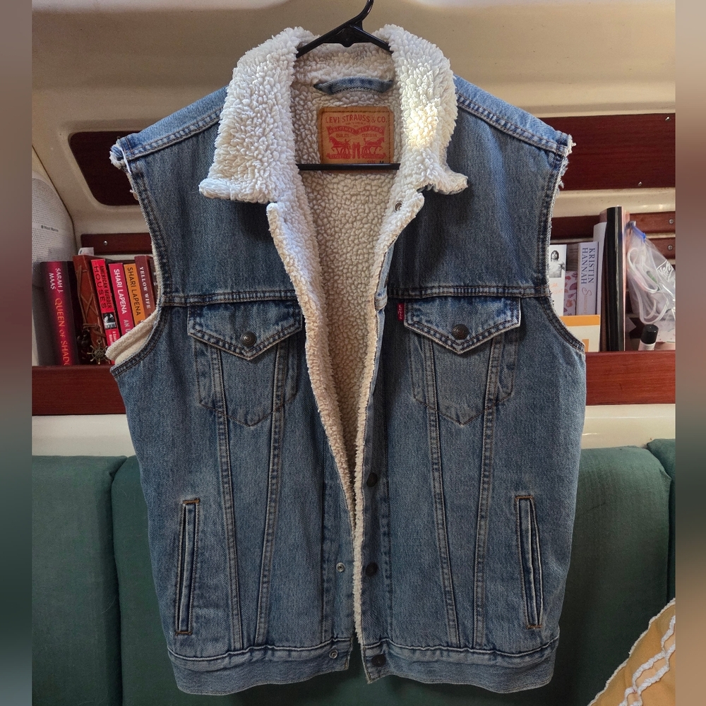 Levis Denim Sherpa Vest